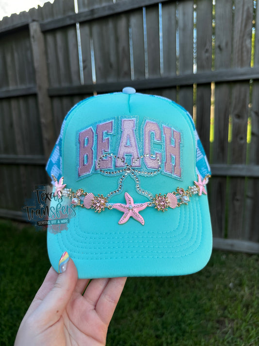Beach *Completed Hat* - Texas Transfers and Designs