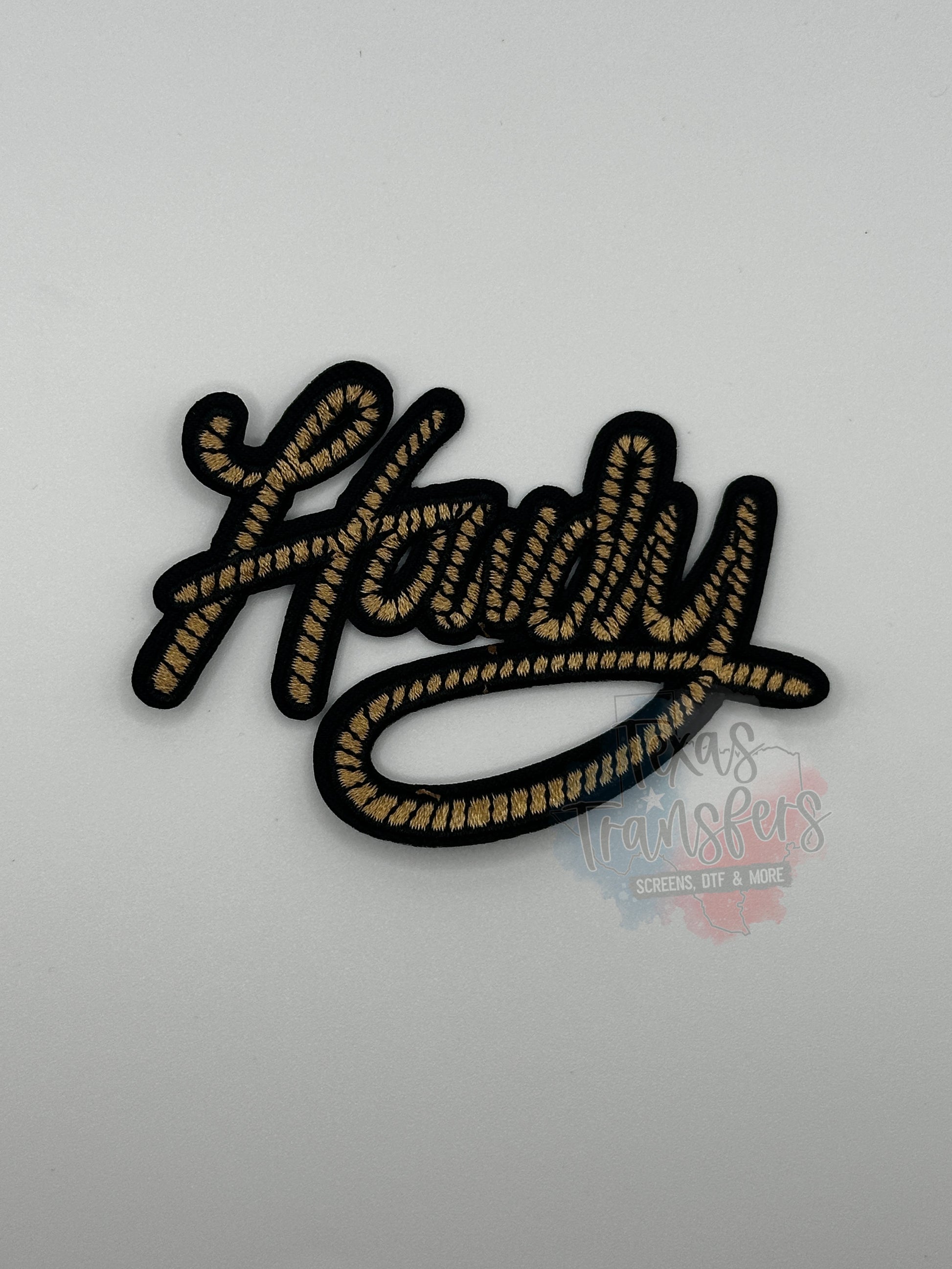 Howdy Rope Iron-On PATCH - Texas Transfers and Designs