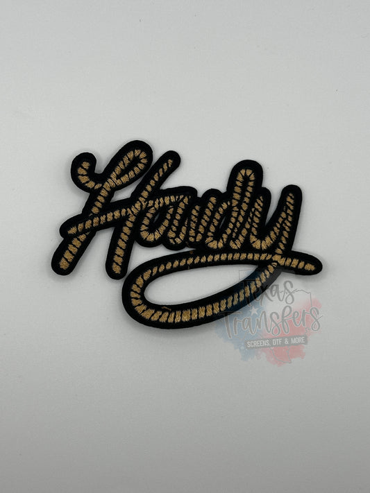 Howdy Rope Iron-On PATCH - Texas Transfers and Designs