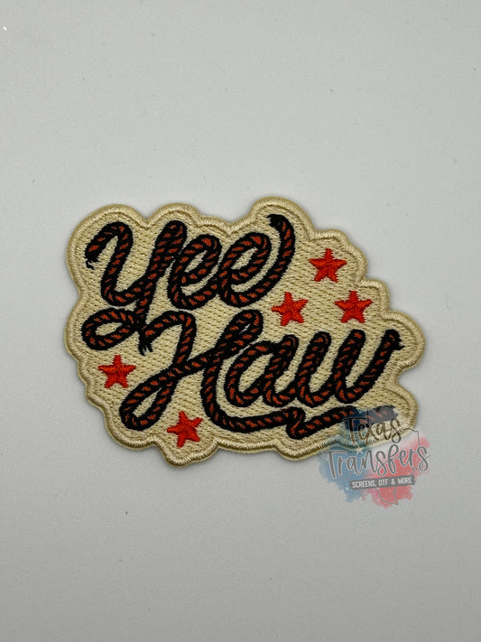 Yee Haw Iron-On PATCH - Texas Transfers and Designs