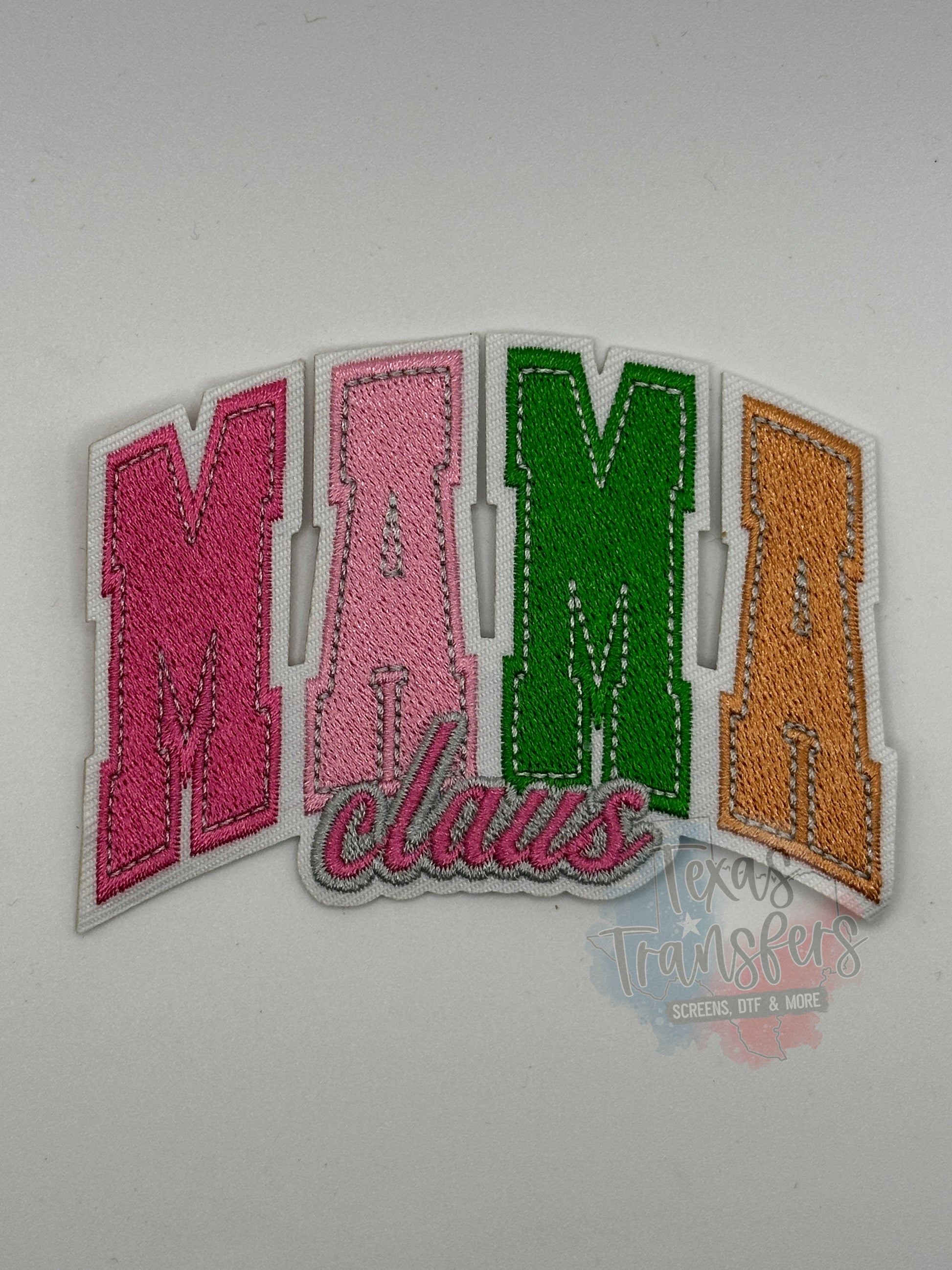 Mama Claus Iron on Patch *DISCONTINUED* - Texas Transfers and Designs