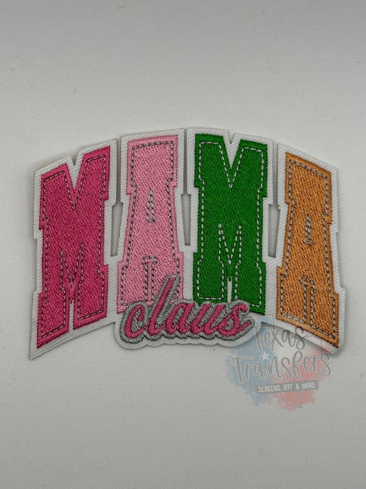 Mama Claus Iron on Patch *DISCONTINUED* - Texas Transfers and Designs