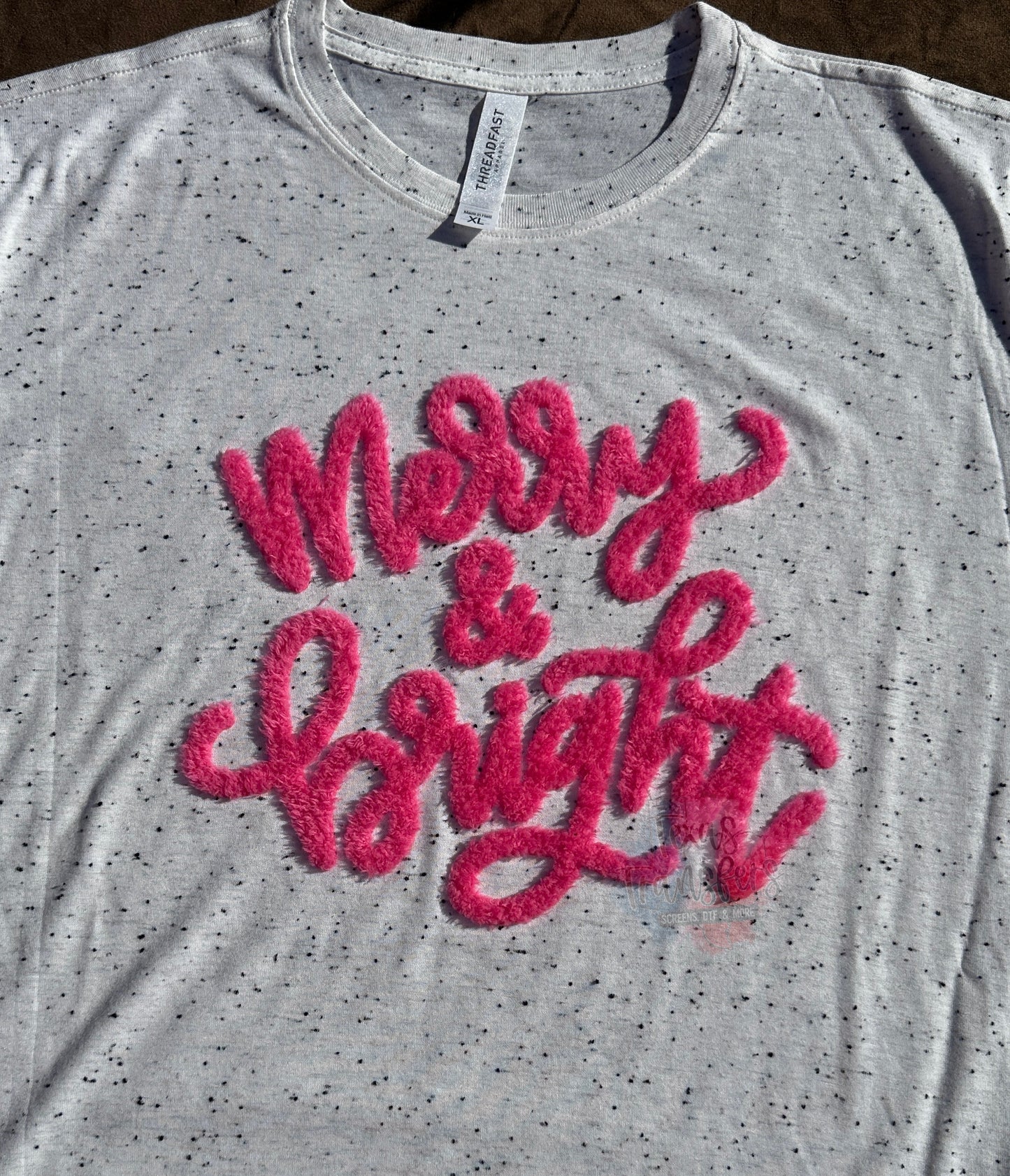 RESTOCKING 12/5 Fluffy Fuzzy XL Christmas Iron-On Patch (Multiple Options)