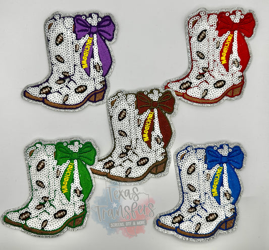 Touchdown Boots Sequin Iron-On PATCH