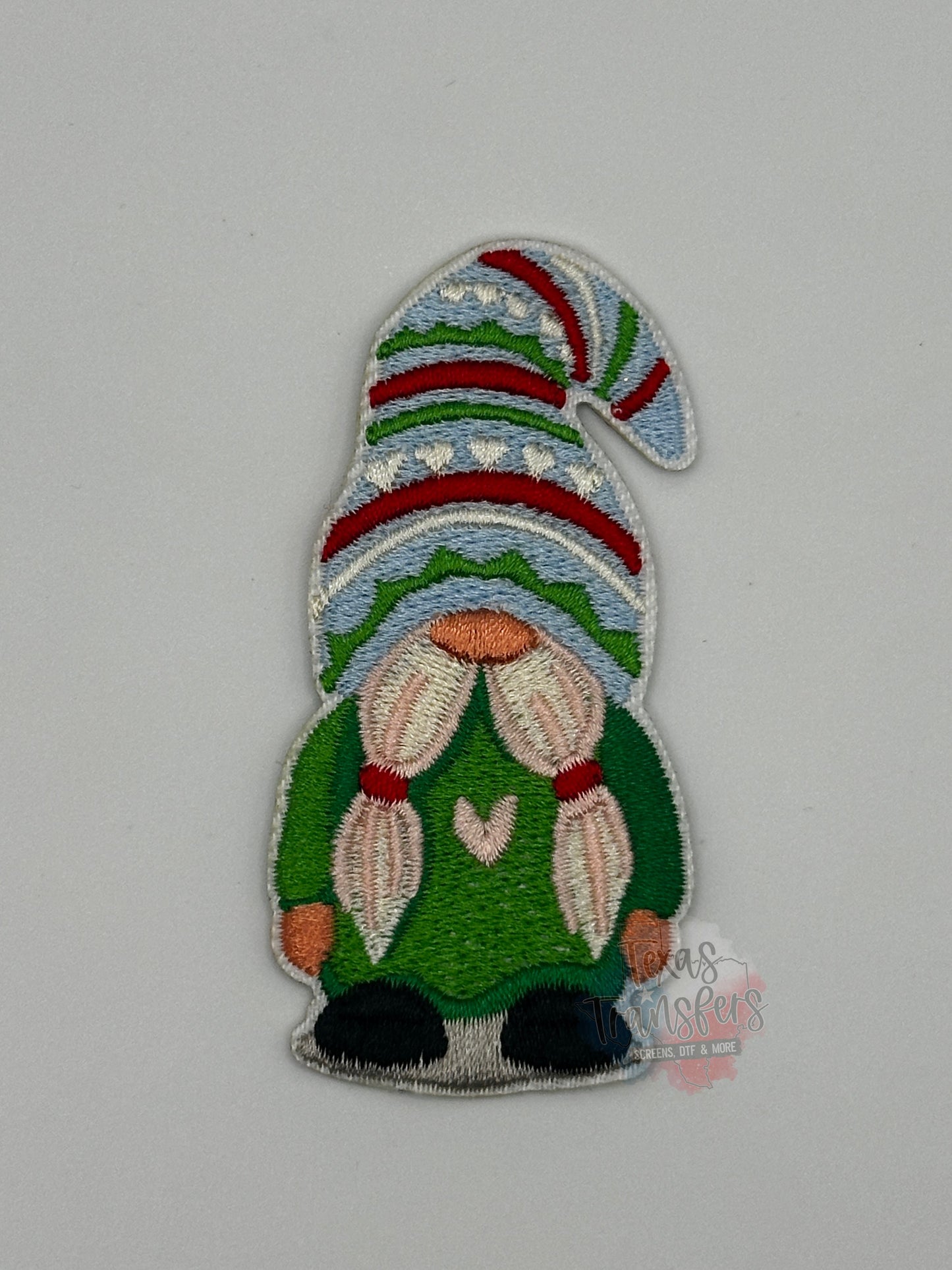 Christmas Gnome Iron-On PATCH (Multiple Options) - Texas Transfers and Designs