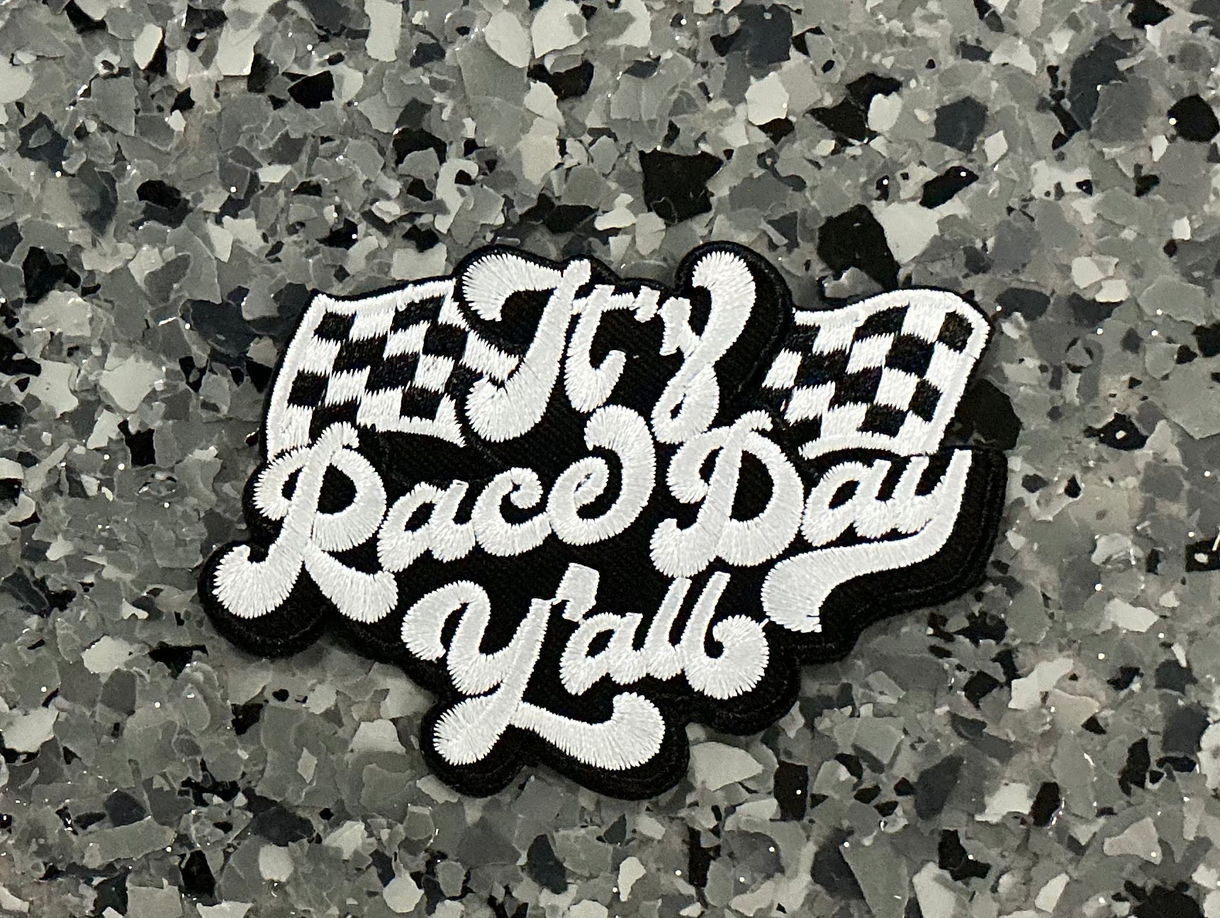 It’s Race Day Y’all Iron-On Patch - Texas Transfers and Designs