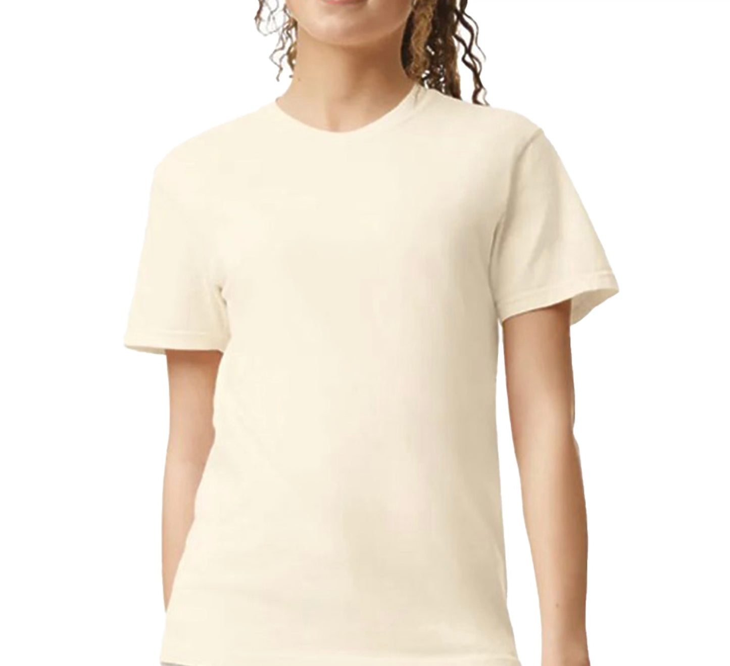 Ivory Blank T-Shirt - Texas Transfers and Designs