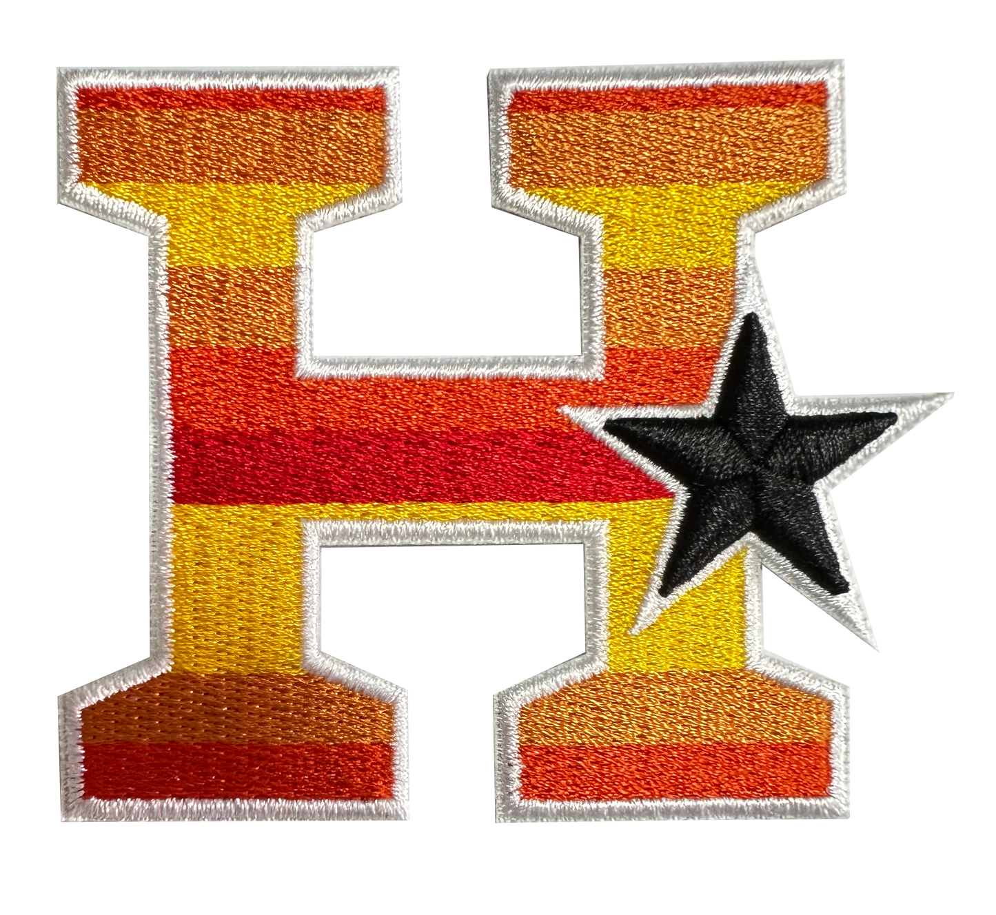 Houston Striped H PATCH (BLACK) *EXCLUSIVE*