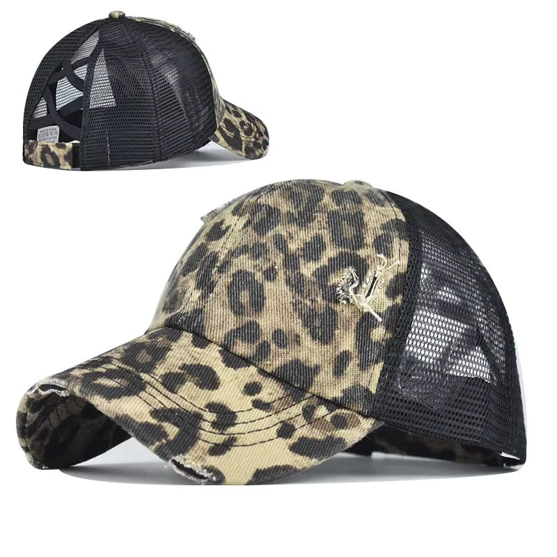 Criss Cross Blank Ponytail Hat - Texas Transfers and Designs