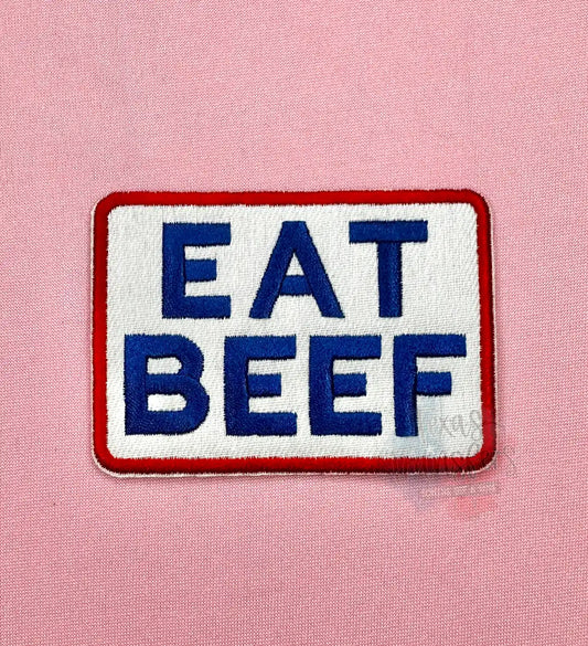 Eat Beef Iron-On Patch - Texas Transfers and Designs