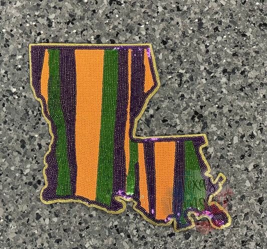 Louisiana XL Iron-On Patch - Texas Transfers and Designs