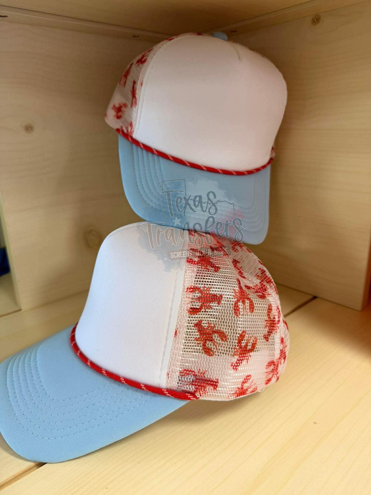 Crawfish Trucker Hat - Texas Transfers and Designs
