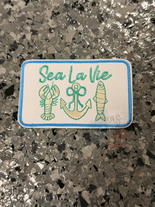 Sea La Vie Iron-On Patch - Texas Transfers and Designs
