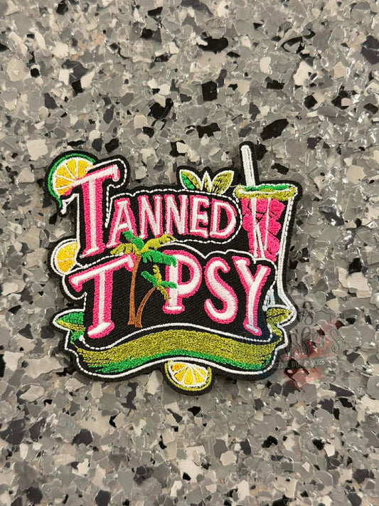Tanned and Tipsy Lemon Iron-On Patch - Texas Transfers and Designs
