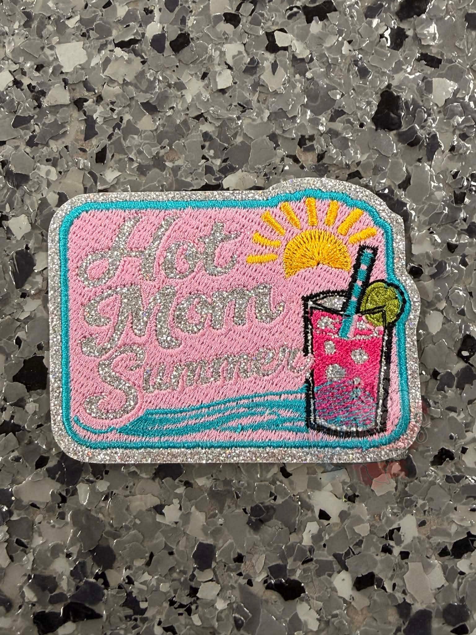 Hot Mom Summer Iron-On Patch - Texas Transfers and Designs