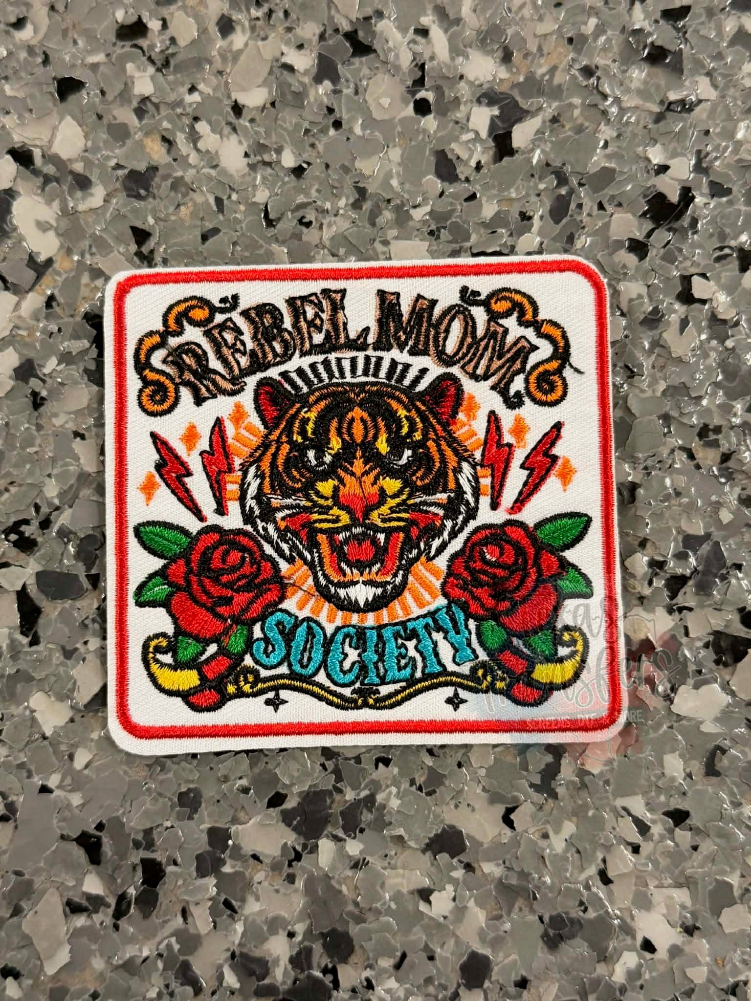 Rebel Moms Society Iron-On Patch - Texas Transfers and Designs