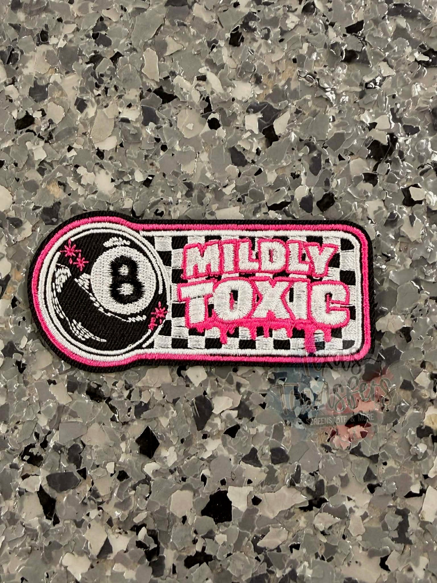Mildly Toxic Iron-On Patch - Texas Transfers and Designs