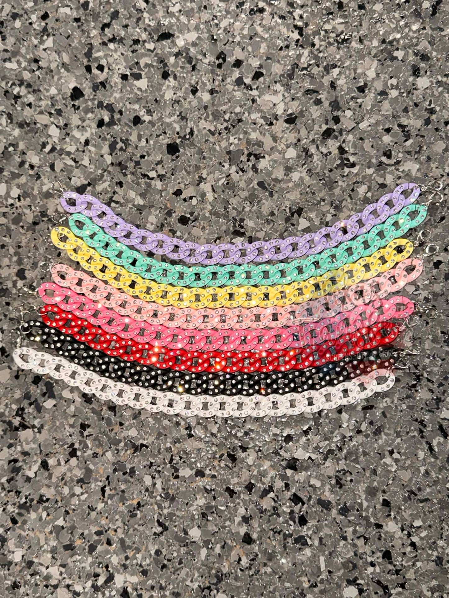 Rhinestone Chainlink Hat Chains ( Multiple Options) - Texas Transfers and Designs