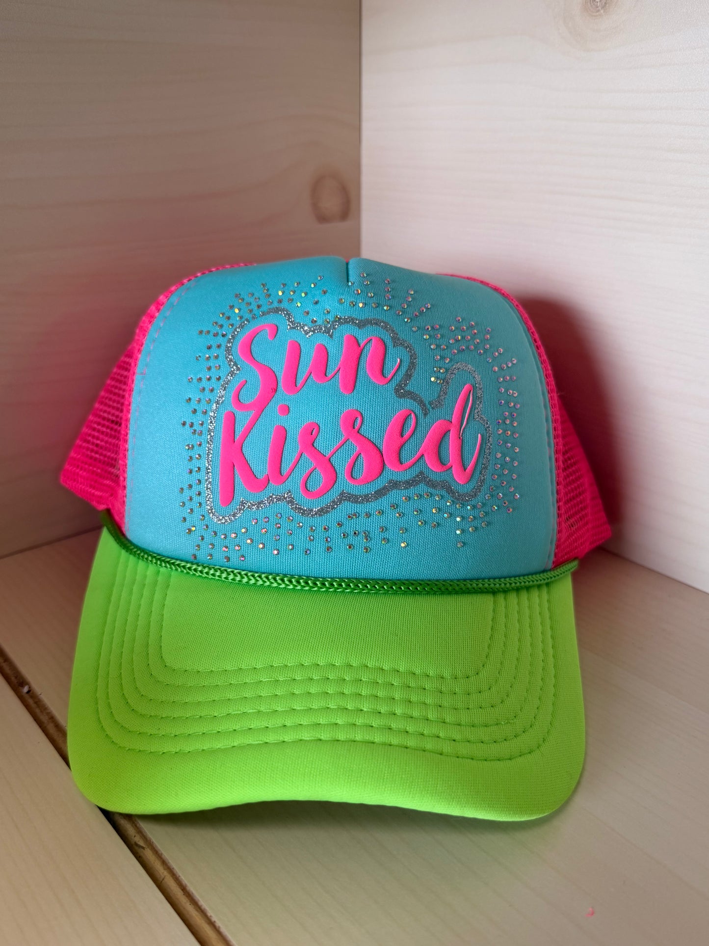 Sunkissed Neon *Completed Hat* - Texas Transfers and Designs