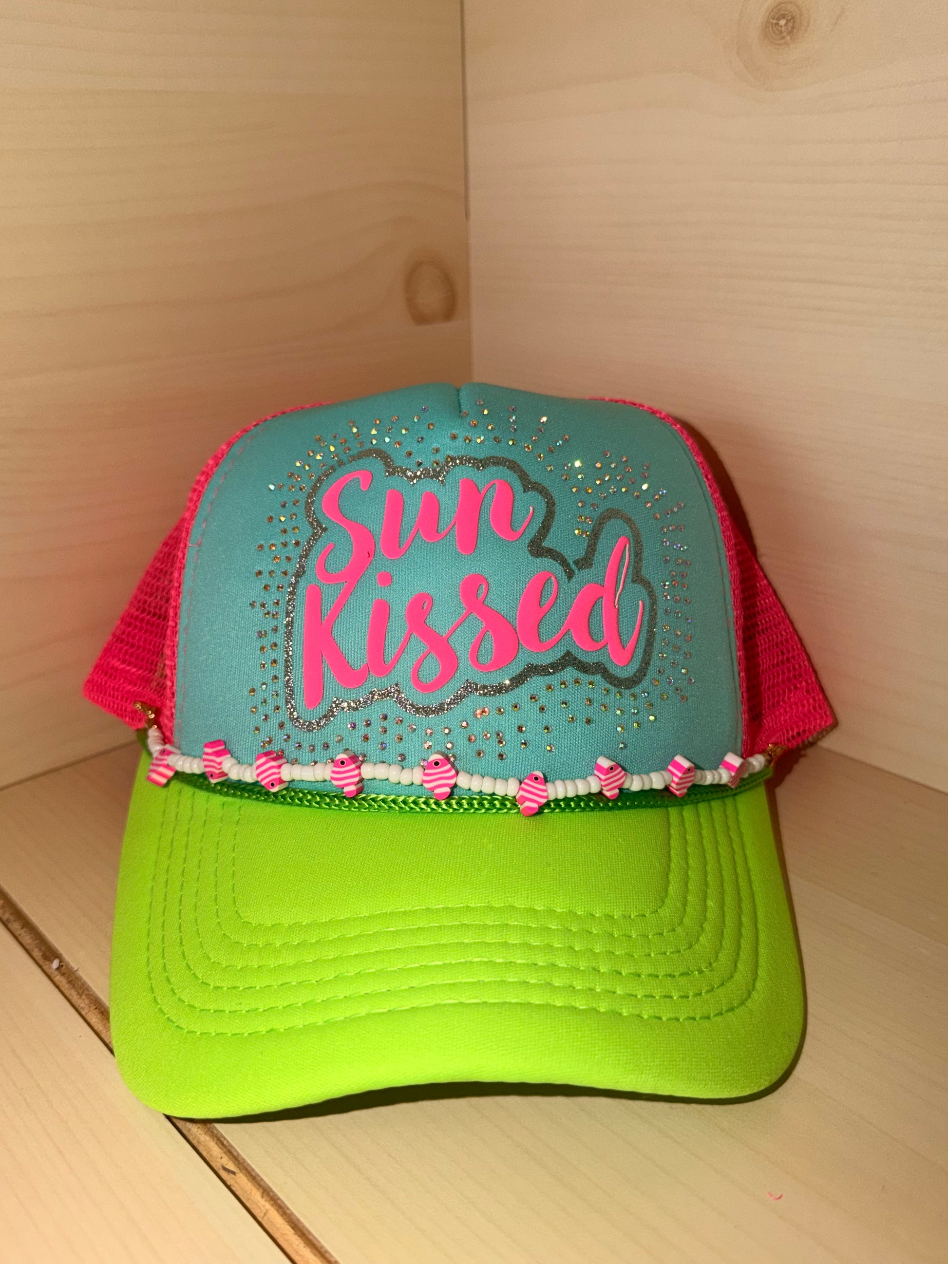 Sunkissed Neon *Completed Hat* - Texas Transfers and Designs