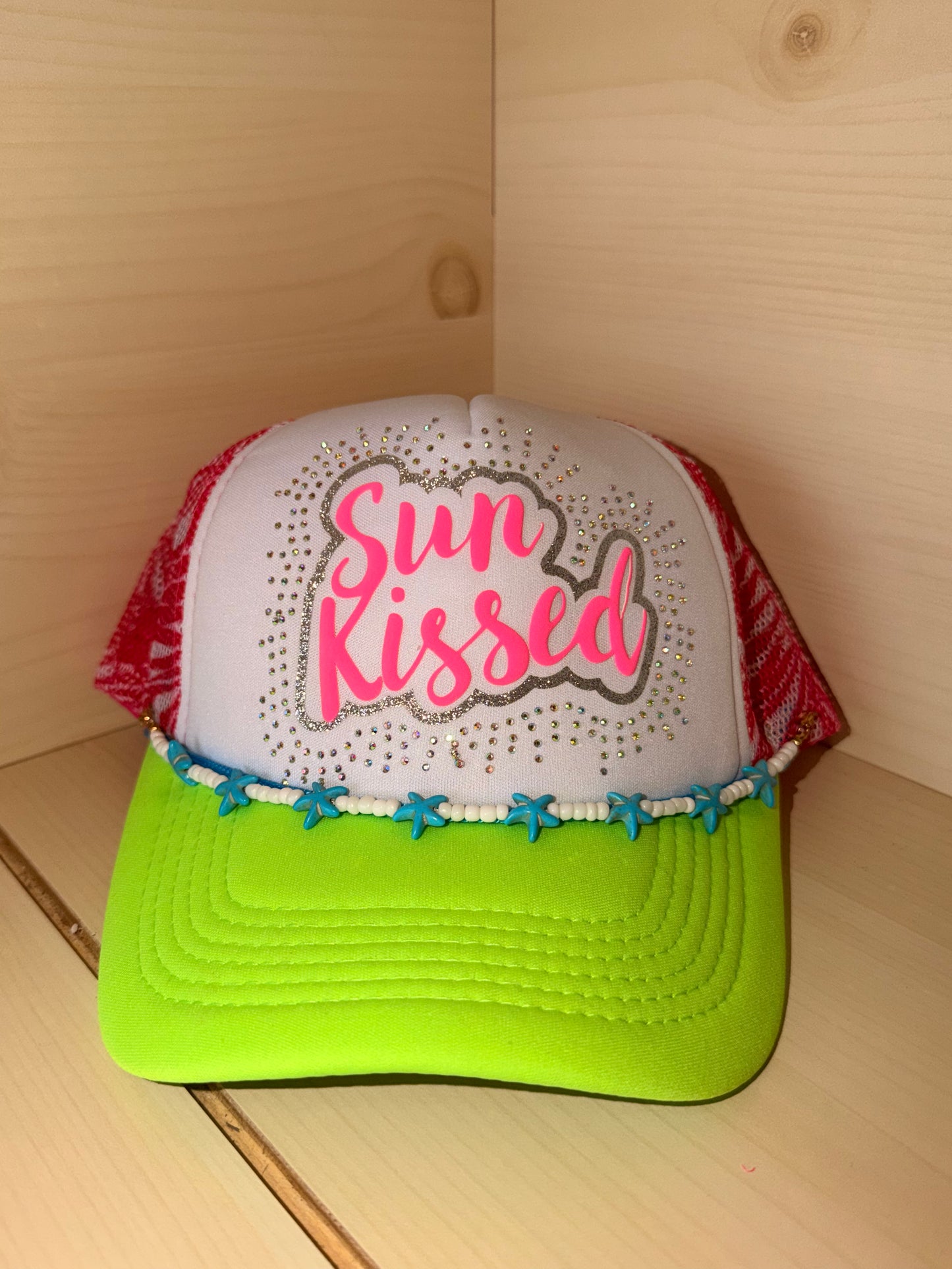 Sunkissed Neon *Completed Hat* - Texas Transfers and Designs