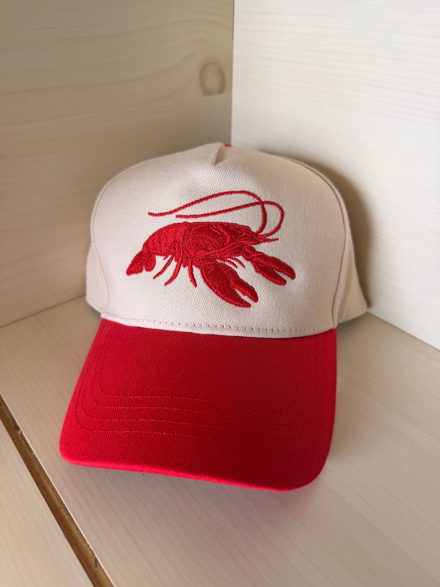 Crawfish *Completed Hat* - Texas Transfers and Designs