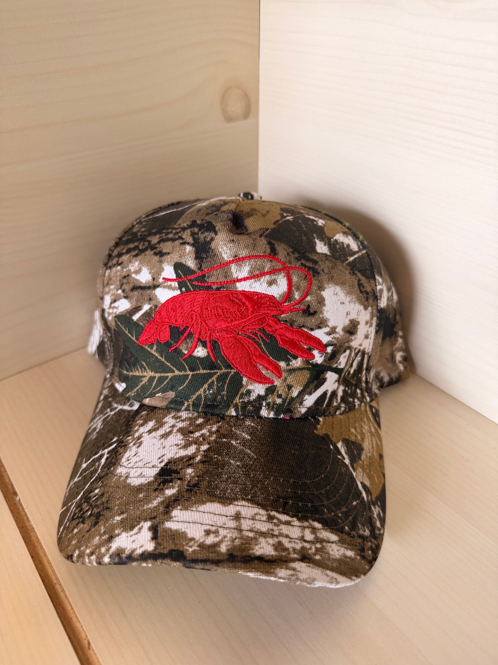 Crawfish *Completed Hat* - Texas Transfers and Designs