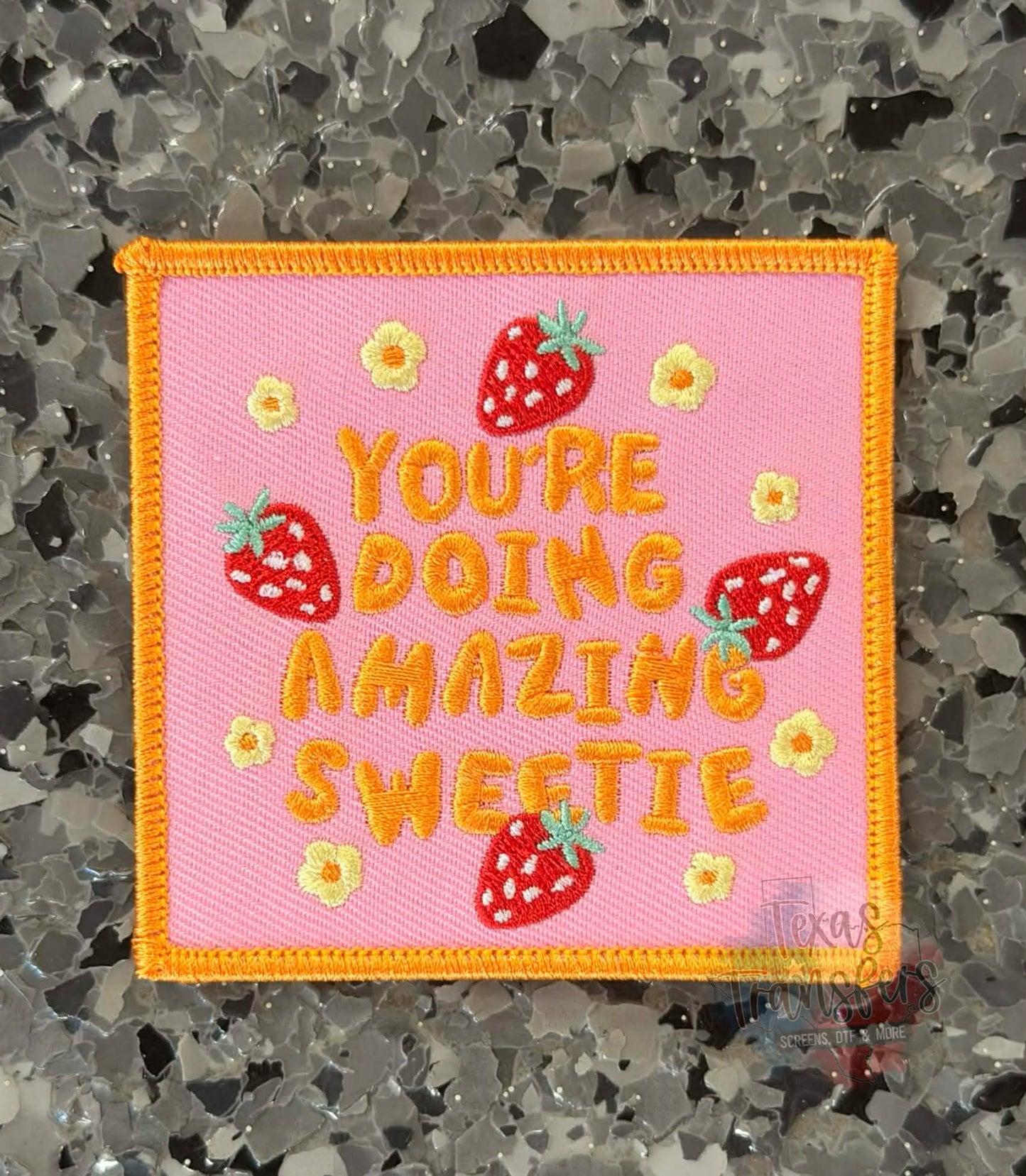 You’re doing Amazing Sweetie Iron-On Patch