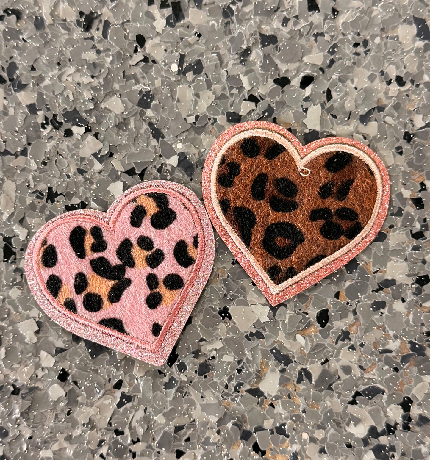Leopard Heart Iron-On Patch (Multiple Options) - Texas Transfers and Designs