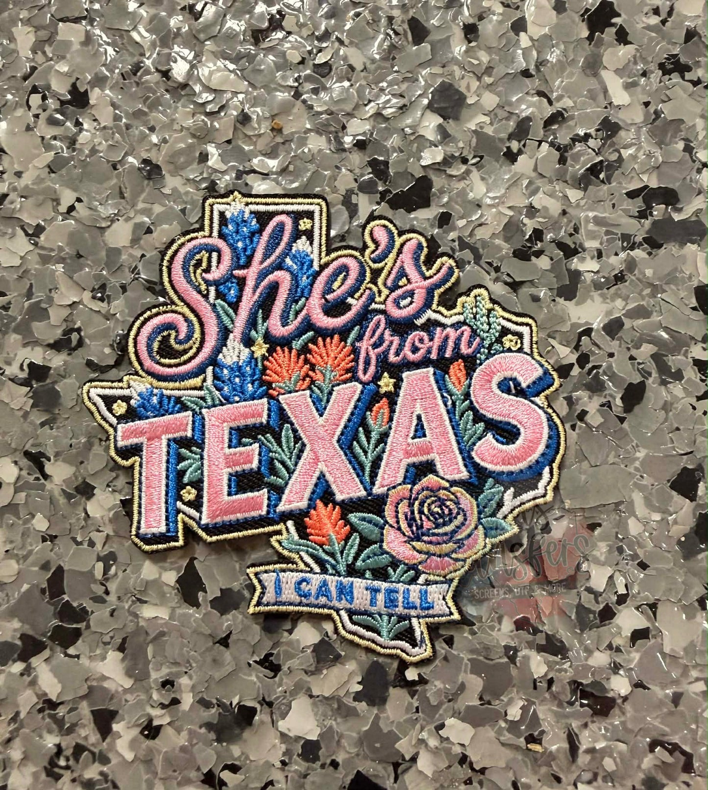 She’s from Texas Iron-On Patch - Texas Transfers and Designs