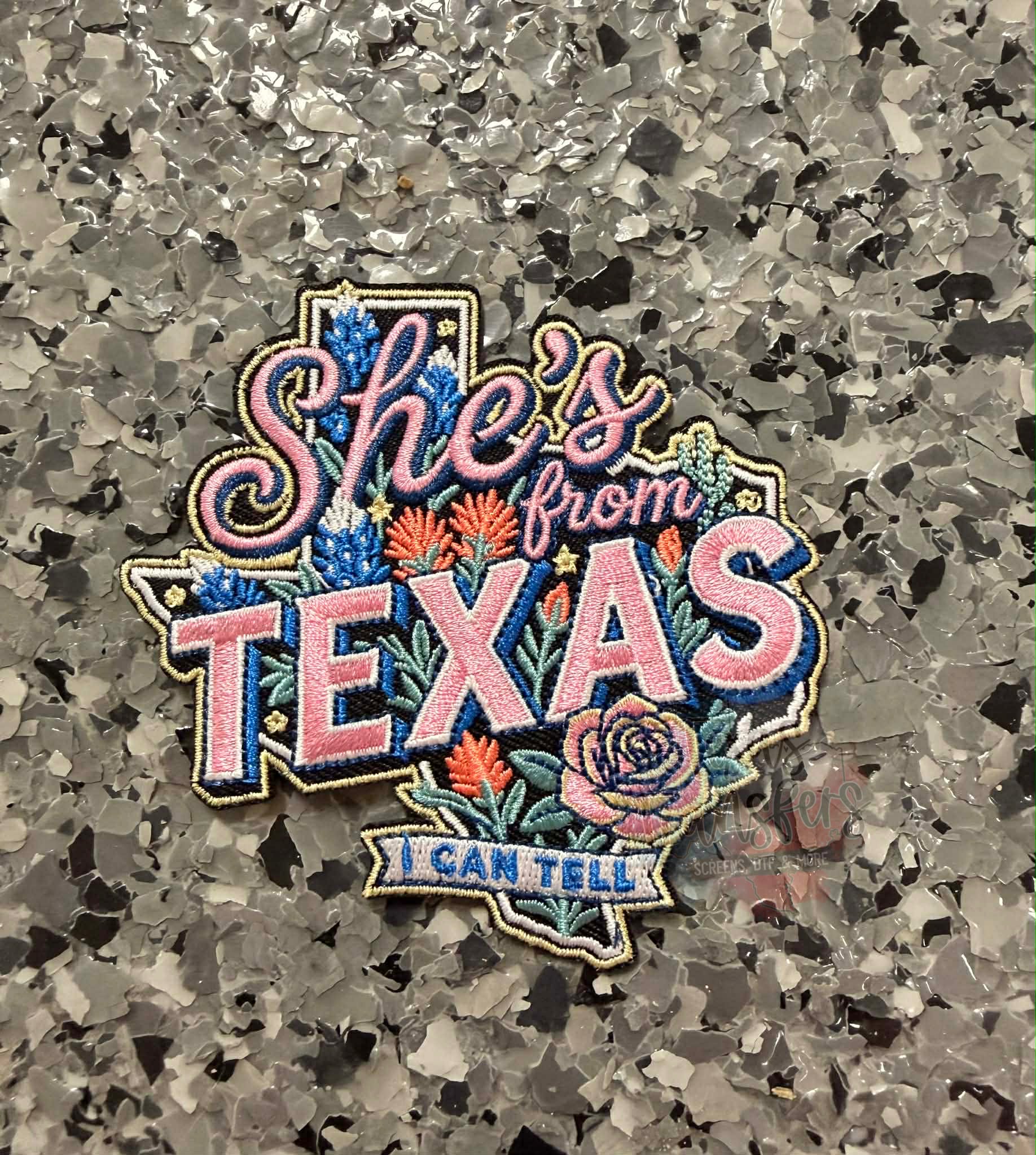 She’s from Texas Iron-On Patch - Texas Transfers and Designs