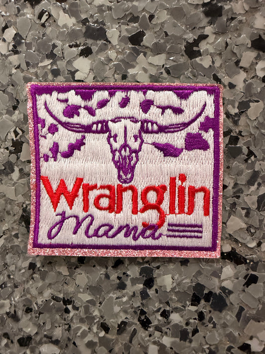 Wranglin’ Mama Iron-On Patch