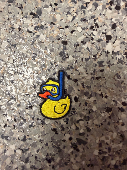 Snorkeling Duck Iron-On Patch