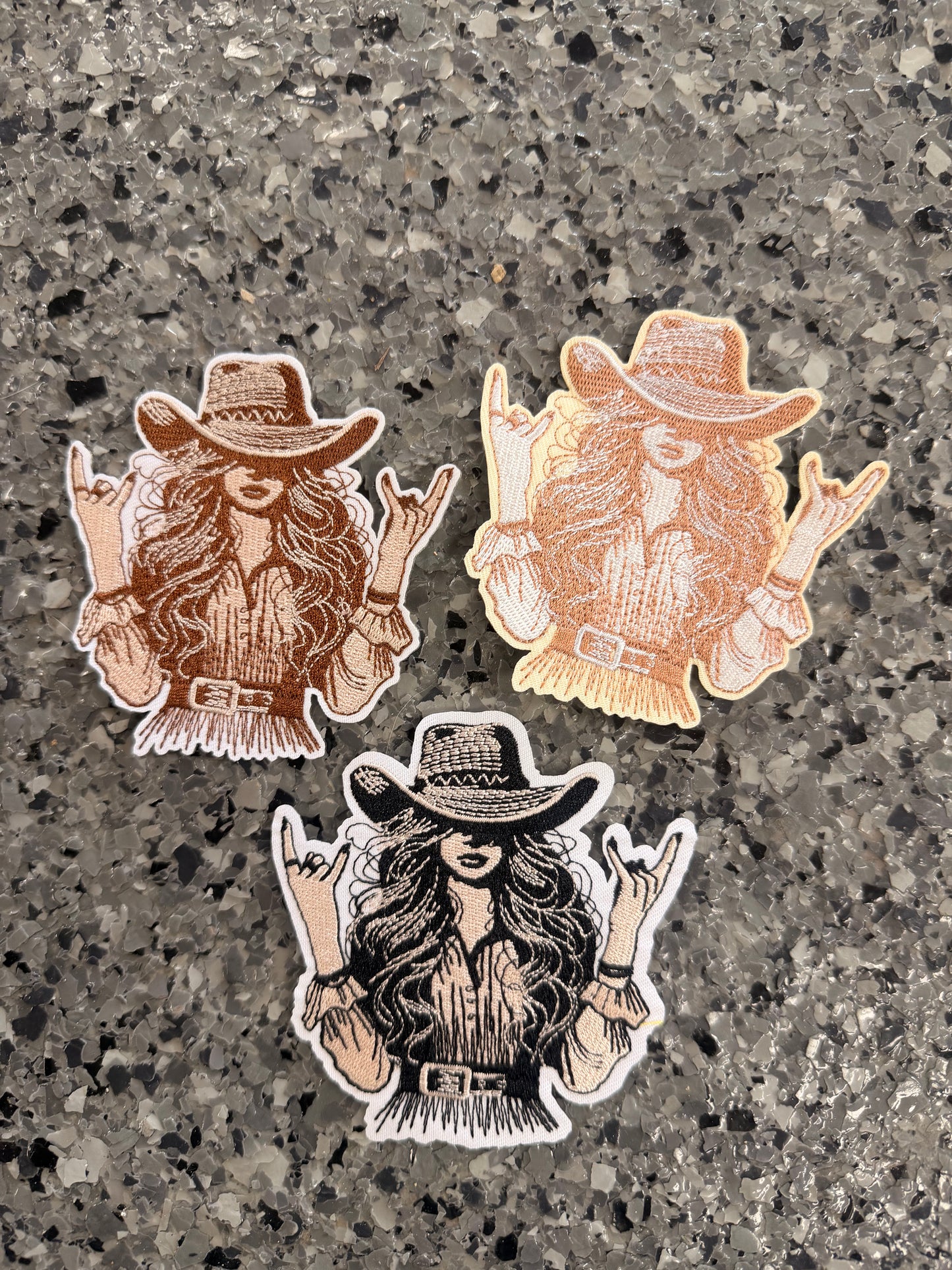 Rockstar Cowgirl Iron-On Patch (Multiple Options)