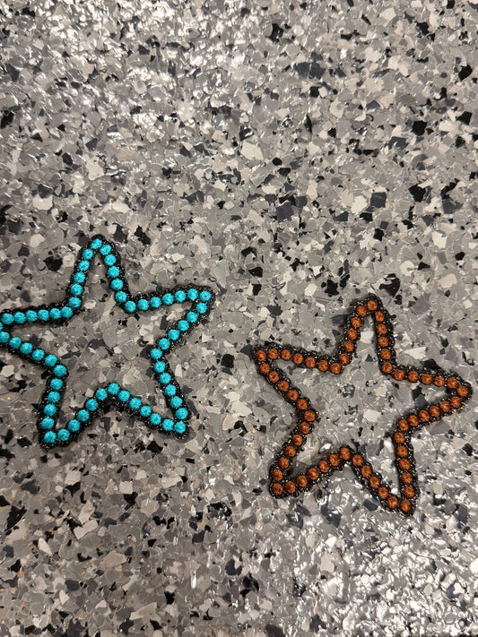 Hollow Western Beaded Iron-On Patch