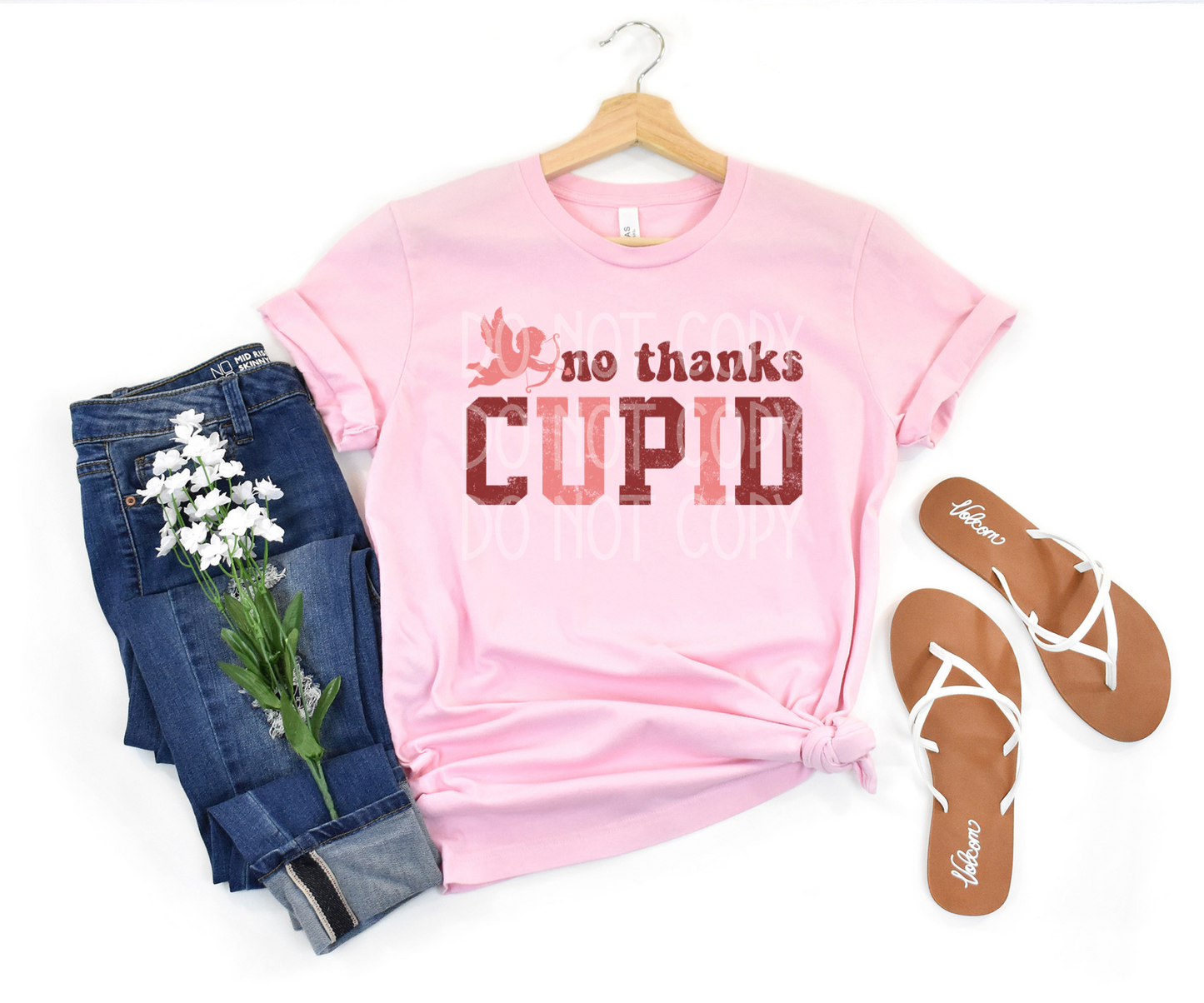 No Thanks Cupid DTF - Texas Transfers and Designs