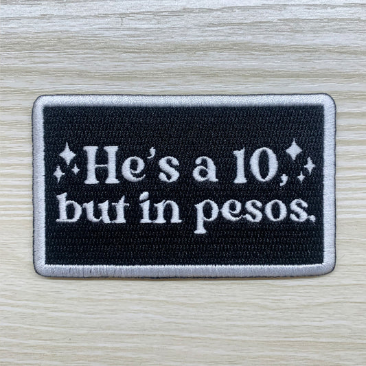 PRE-ORDER Arriving 5/10 10 in Pesos Iron-On PATCH