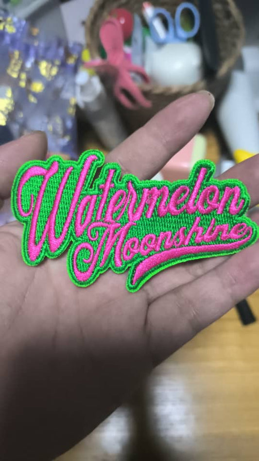 Watermelon Moonshine Iron-On PATCH - Texas Transfers and Designs