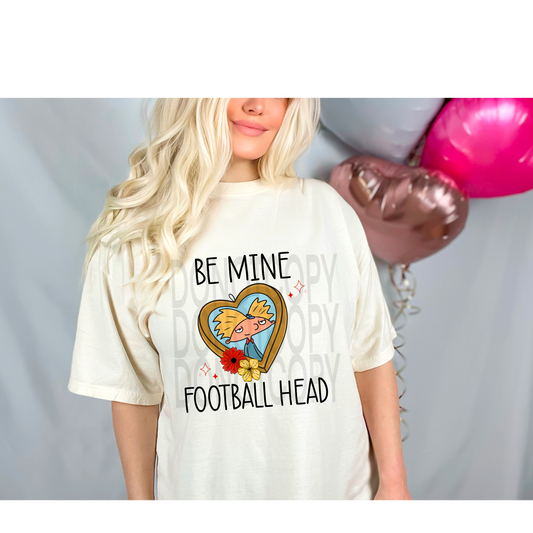 Be Mine Football Head DTF - Texas Transfers and Designs