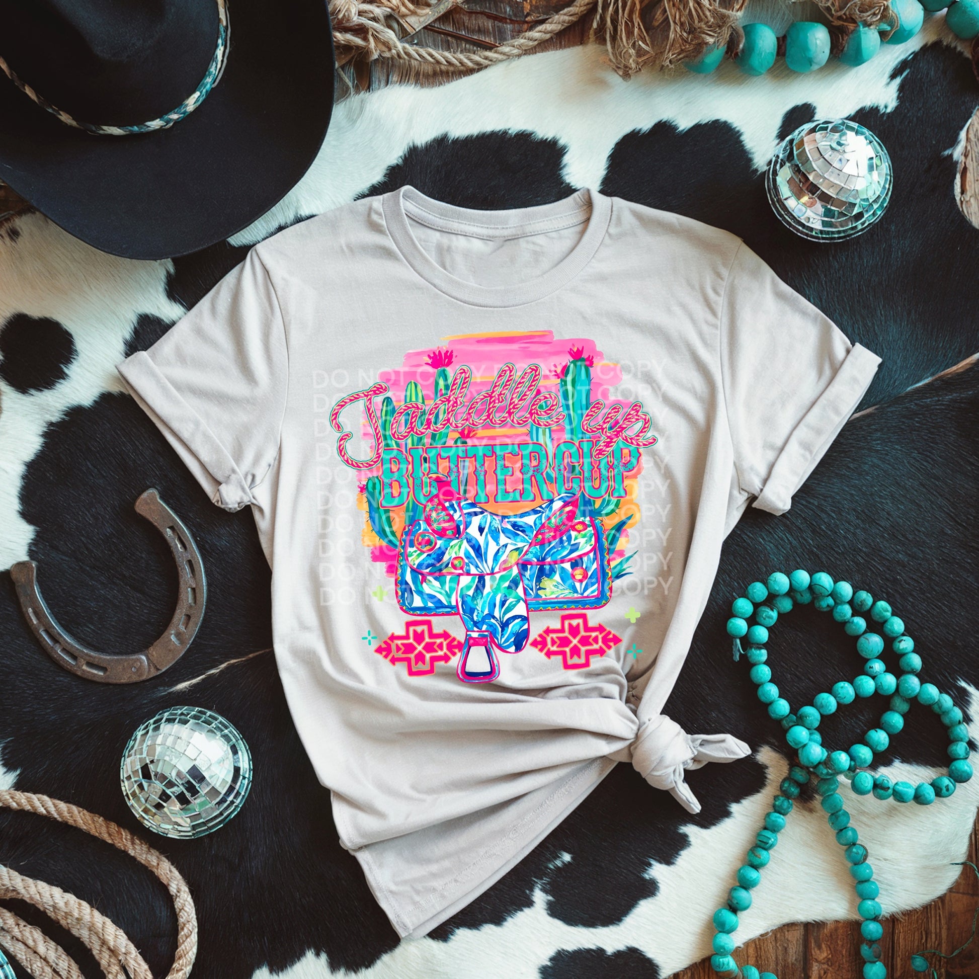 Saddle Up Buttercup DTF - Texas Transfers and Designs
