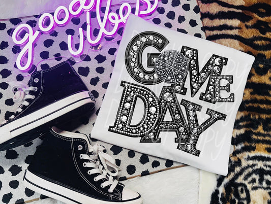 Game Day Faux Rhinestone DTF (Multiple Sport Options)