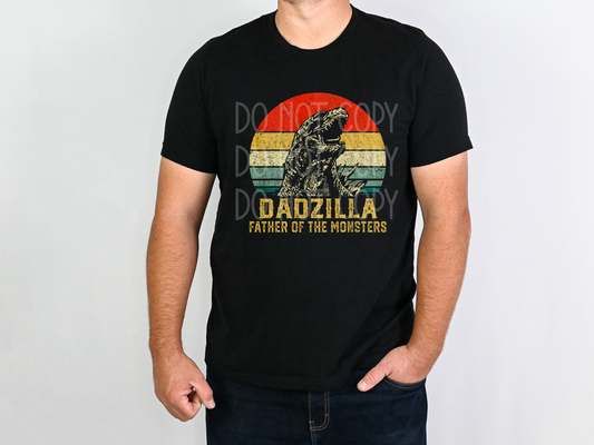 Dadzilla Father of Monsters DTF - Texas Transfers and Designs