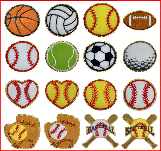 Sports Chenille Iron-On Patches
