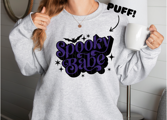 Spooky Babe PUFF - Texas Transfers and Designs