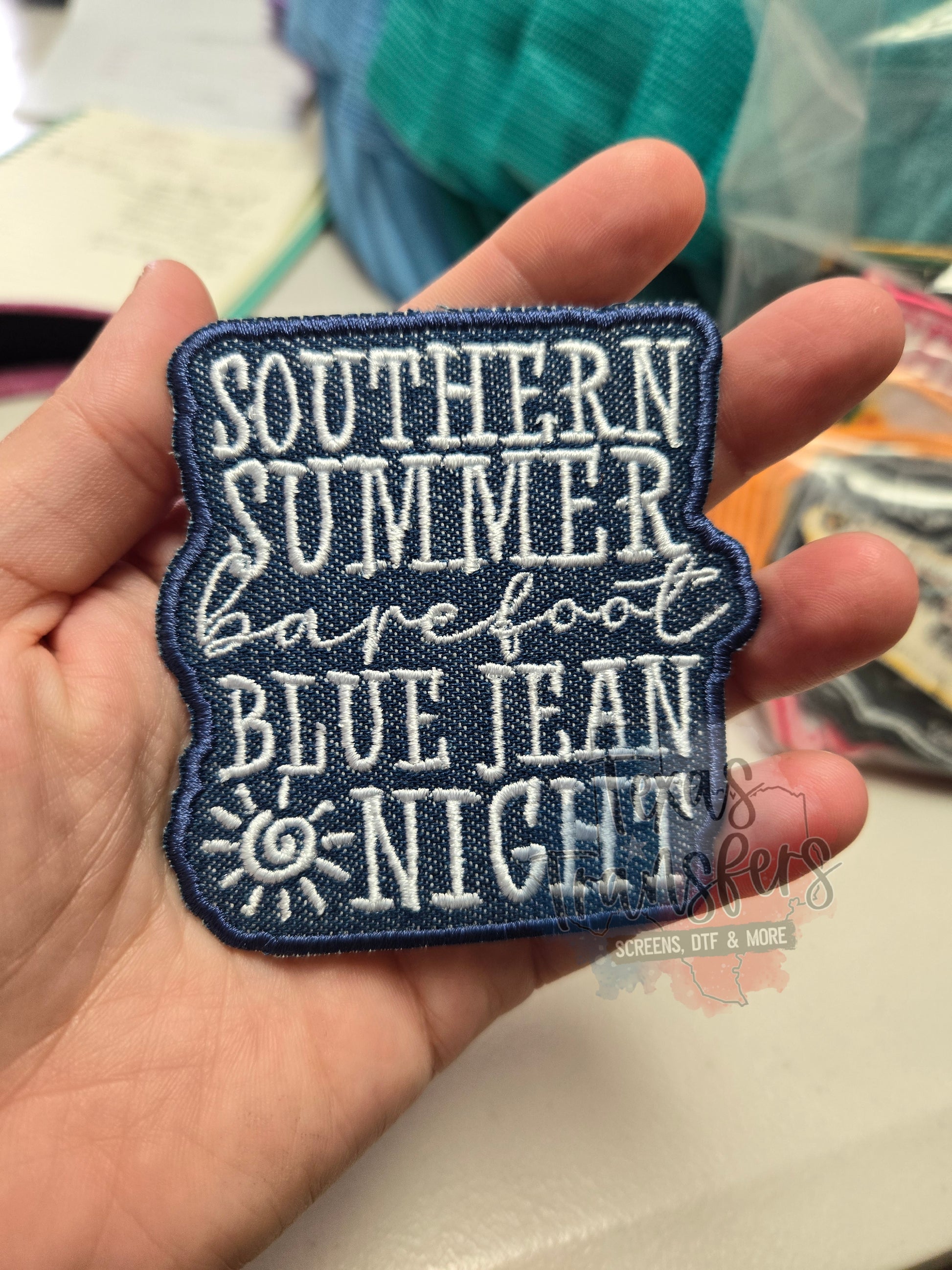 Southern Summer Iron-On PATCH - Texas Transfers and Designs