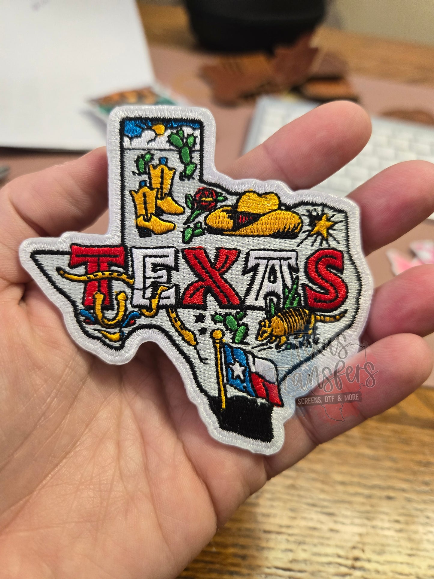 Texas Favorites Collage Iron-On PATCH