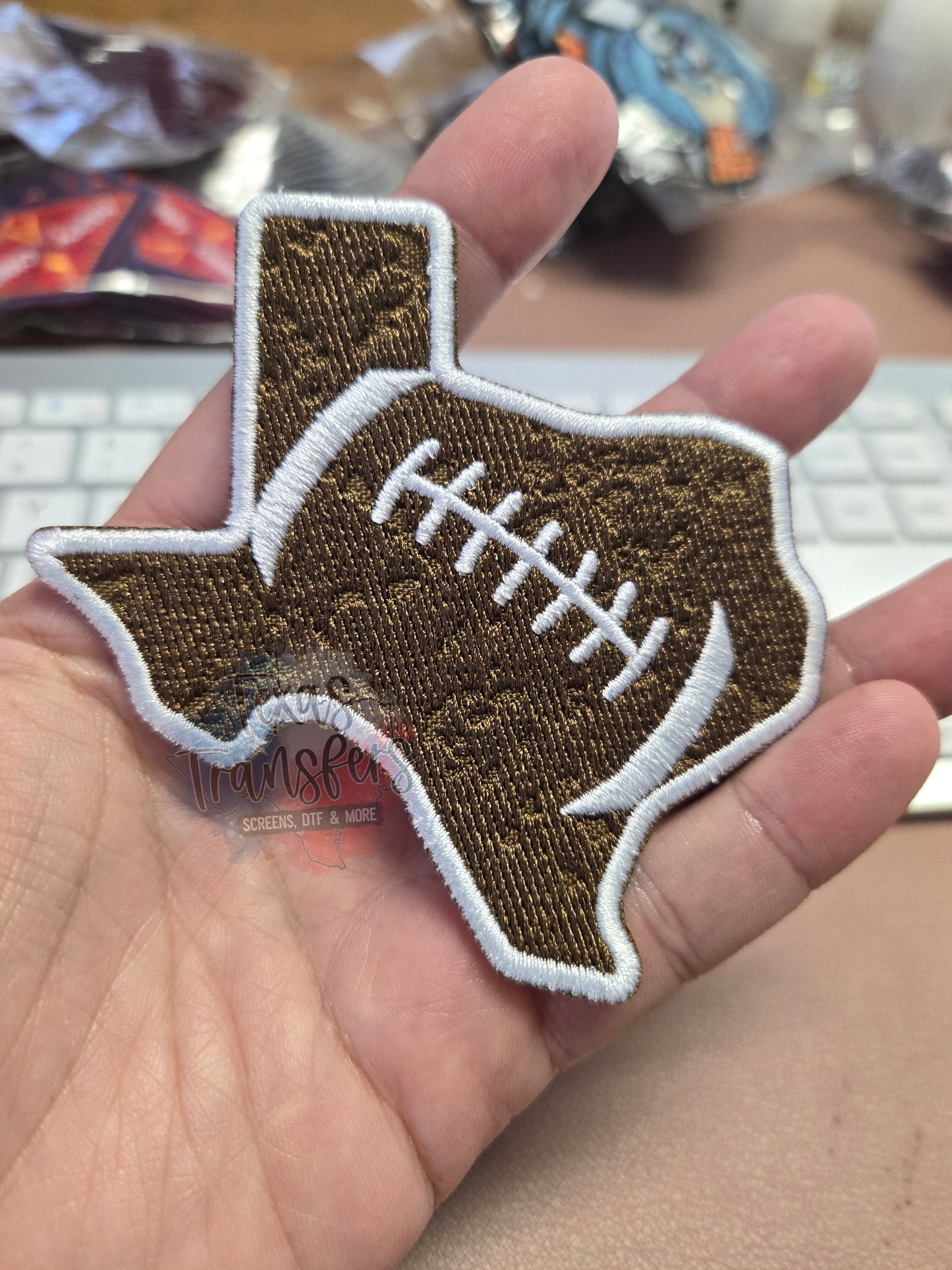 Football Texas Iron-On PATCH