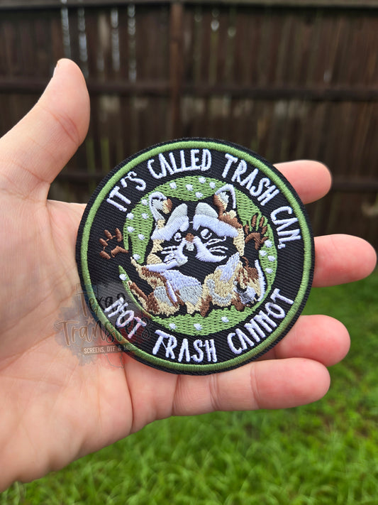 Trash Can Raccoon Iron-On PATCH - Texas Transfers and Designs