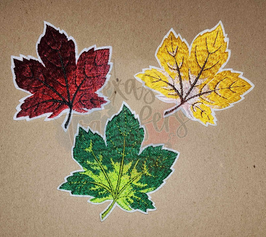 Autumn Leaves Iron-On PATCH - Texas Transfers and Designs