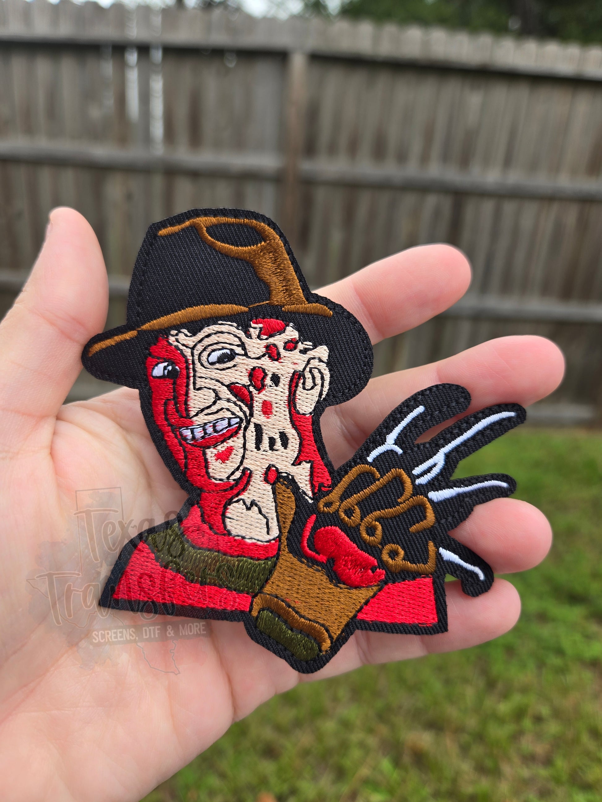 Freddy Horror Iron-On PATCH - Texas Transfers and Designs